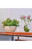 Cubeto Stone, doniczka z nawadnianiem, piaskowy