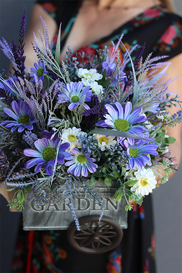 Bicycletta, rowerek kwiatowy / dekoracja, wym.35x45x23cm