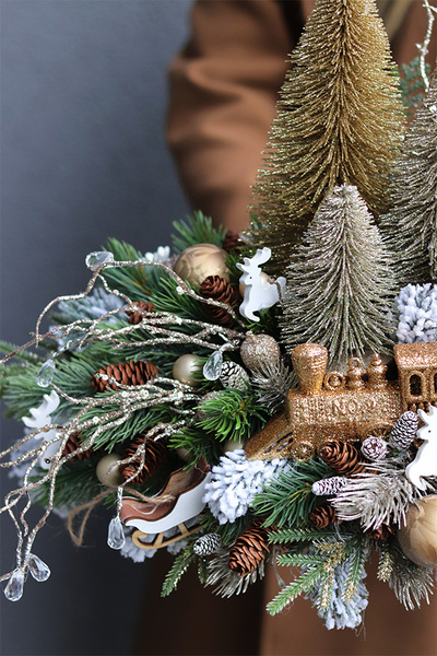 Złota Legenda, świąteczny stroik na brzozie