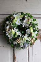 Saphiro, wielkanocny wianek z zajączkami, śr.25cm