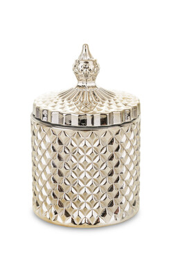 Palermo Gold A, dekoracyjny pojemnik amfora, wym.13.5x8.5cm