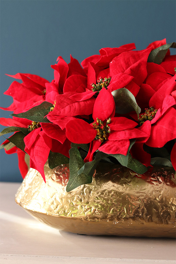 Gwiazda Betlejemska Złoto Deluxe, wysokiej jakości sztuczna roślina