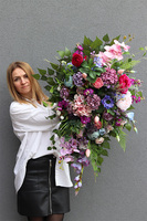 Nerunota Mystery, fioletowa wiązanka nagrobna