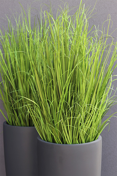Concrete Grey Grande, wysokiej jakości sztuczna trawa w betonowej donicy