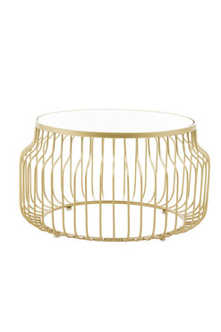 Gatsby, metalowy stolik kawowy, wym.40x71x71cm