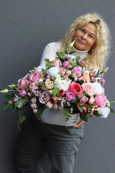 Helita Pink, komplet dekoracji nagrobnych