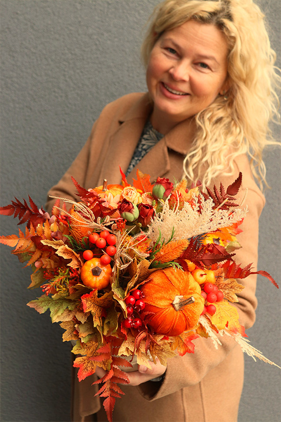 Moko Autumn S, welurowy flowerbox jesienny