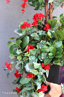 Czerwona Wisteria Saute, sztuczna roślina do Twojej donicy