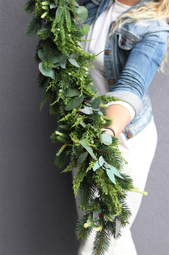 Green Decora, świąteczna girlanda na kominek, dł.100cm  