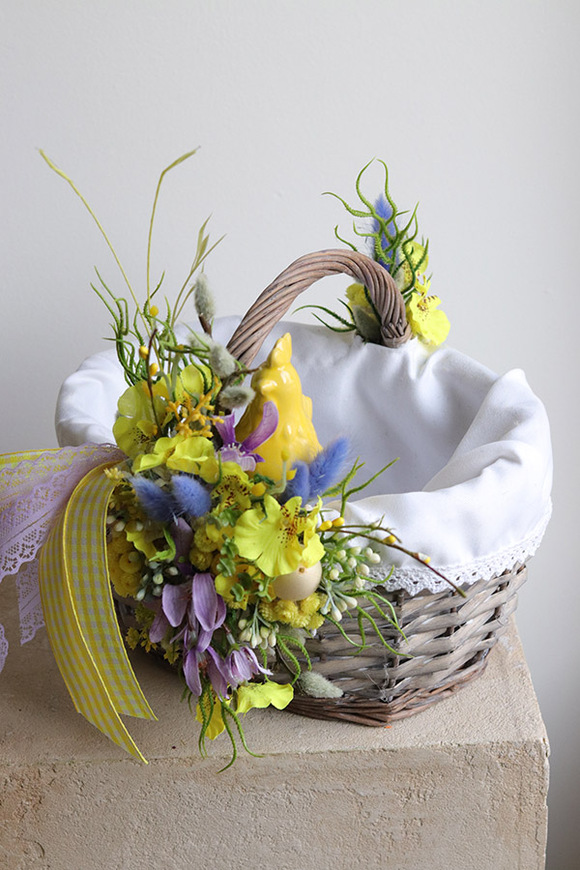 Miretta, dekorowany koszyczek wielkanocny