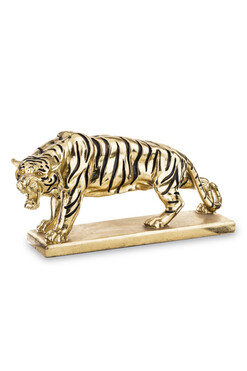 figurka w złotym kolorze, Tygrys Duży 1, wys.23cm