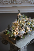 Silver Dekor, adwentowy stroik na stół LED