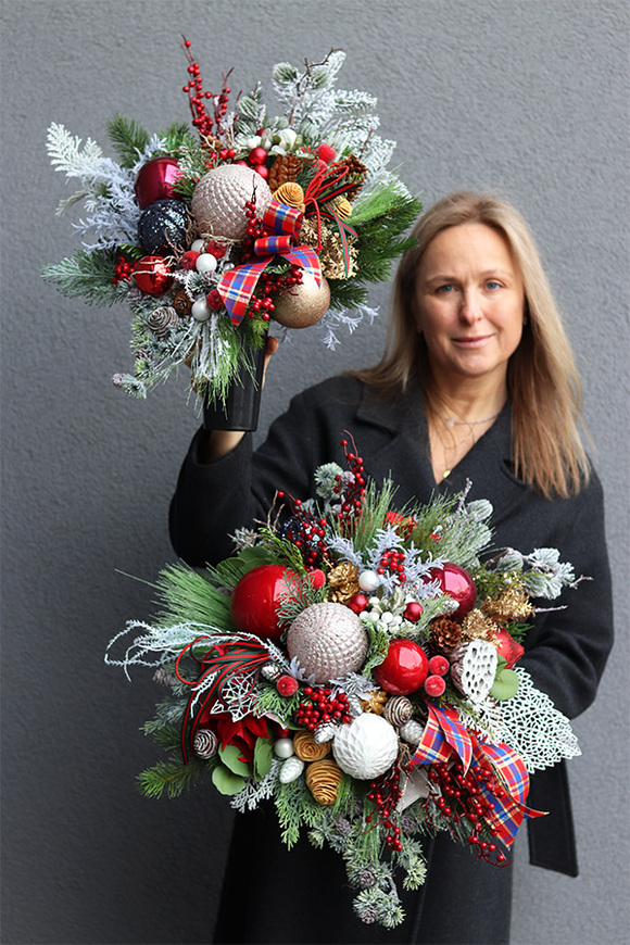 Angelo Dekorina Winter, bukiet nagrobny we wkładzie