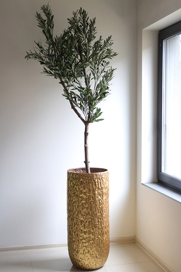 Oliwka Goldi Max, sztuczne drzewko w metalowej donicy