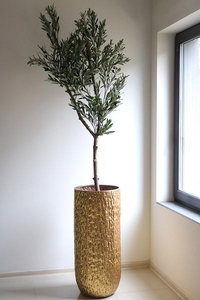Oliwka Goldi Max, sztuczne drzewko w metalowej donicy