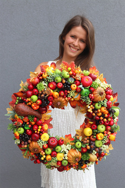 wianek Owoce Sadu Extra, śr.50cm