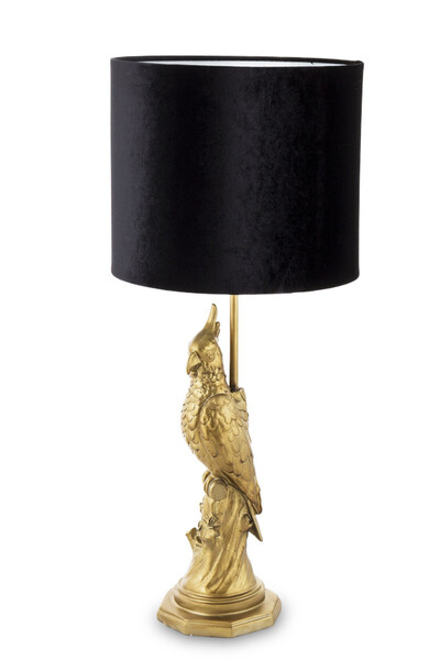 Golden Parrot, elegancka lampa stołowa