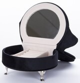 szkatułka / puzderko Florencja Fotel Black, wym.18x15.5x13cm