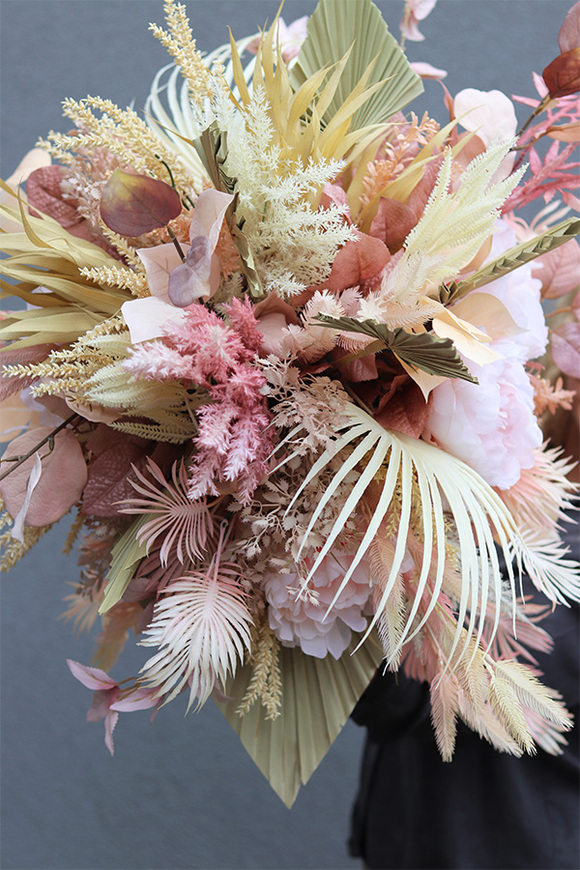 Beige Pink Boho, przyjęciowa dekoracja na stojaku