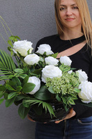 Rosalia Blanca, kompozycja nagrobna w naczyniu