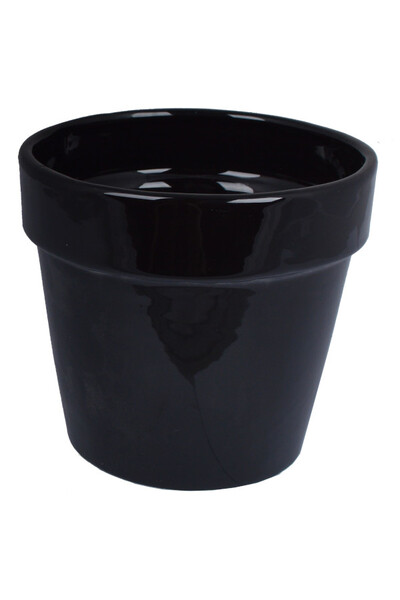 Basic Black ceramiczna osłonka doniczka