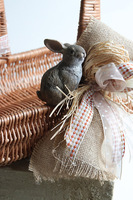 Boho Bunny, dekorowany koszyczek wielkanocny