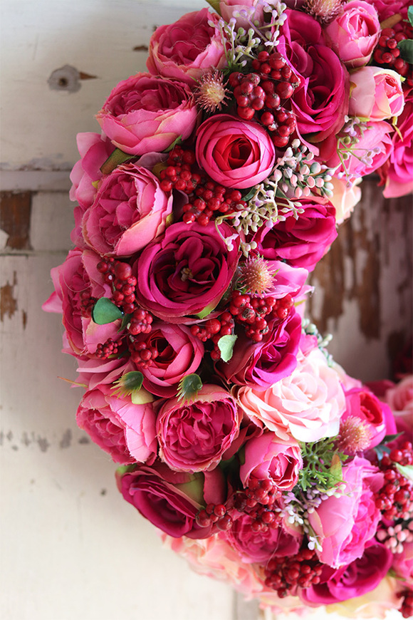 bardzo bogaty wianek, Delicja Tenata, śr.38cm 