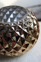 Rozetia, elegancki szklany wazon, złoty