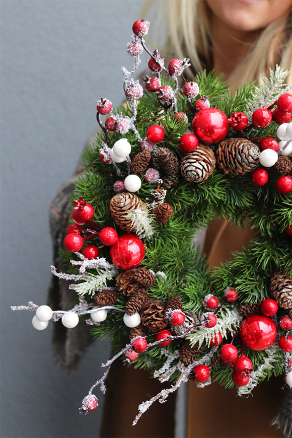 Merry Christmas, mały wianek świąteczny