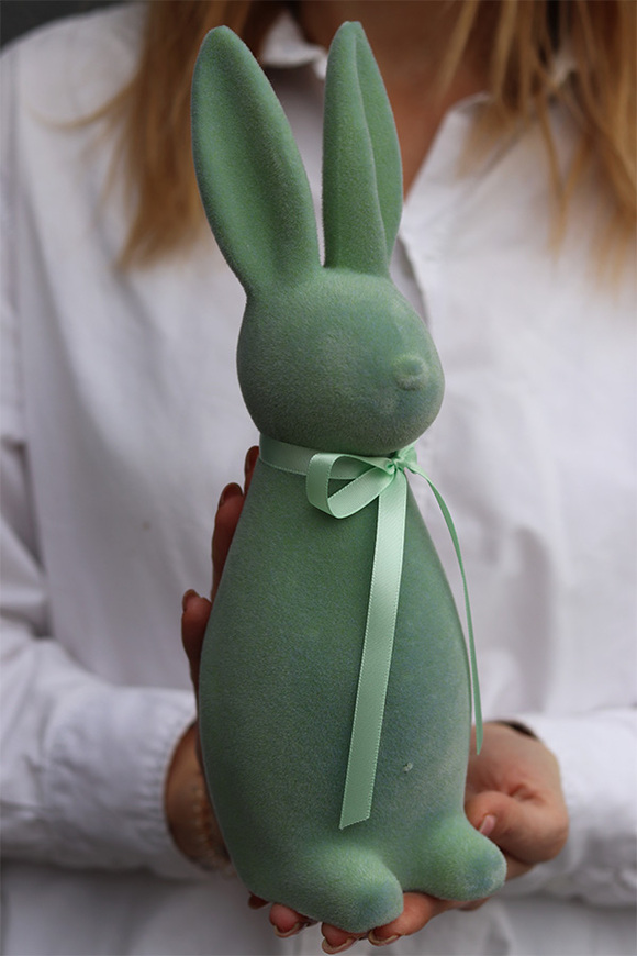 Bunny the Star, figurka wielkanocna zajączek, zielony