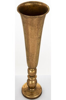 Porto Gold E, efektowny złoty puchar / wazon, wym.59x15x15cm