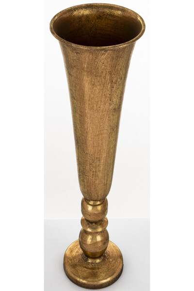 Porto Gold E, efektowny złoty puchar / wazon, wym.59x15x15cm