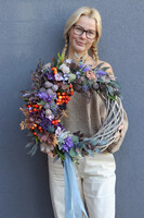 Otono, asymetryczny jesienny wianek