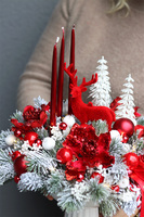 Isabelle Winter, świąteczny stroik w pucharze