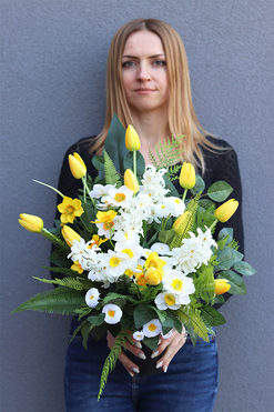 Amira Renatta 2, wiosenny bukiet do wazonu, dł.60cm 