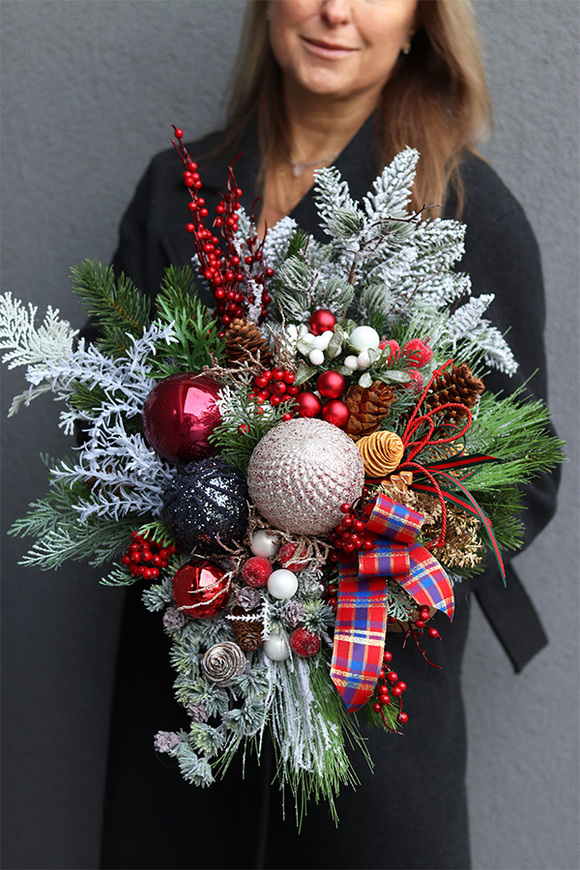 Angelo Dekorina Winter, bukiet nagrobny we wkładzie