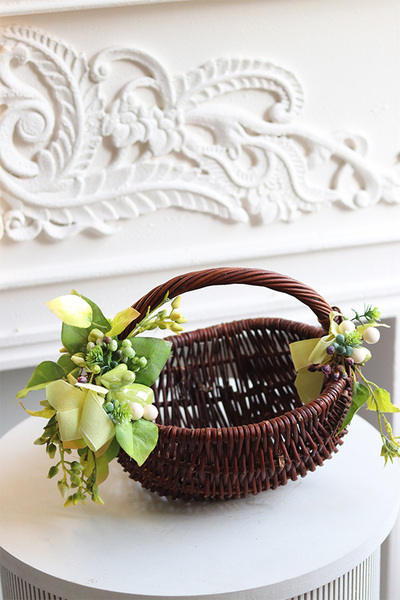 Zielona Chwila, dekorowany koszyczek wielkanocny