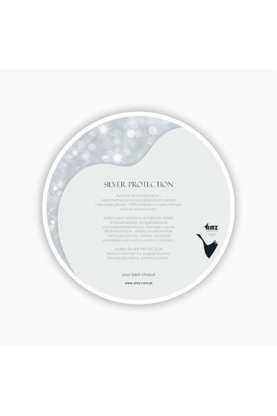 Batyst poduszka antyalergiczna gładka ze srebrem