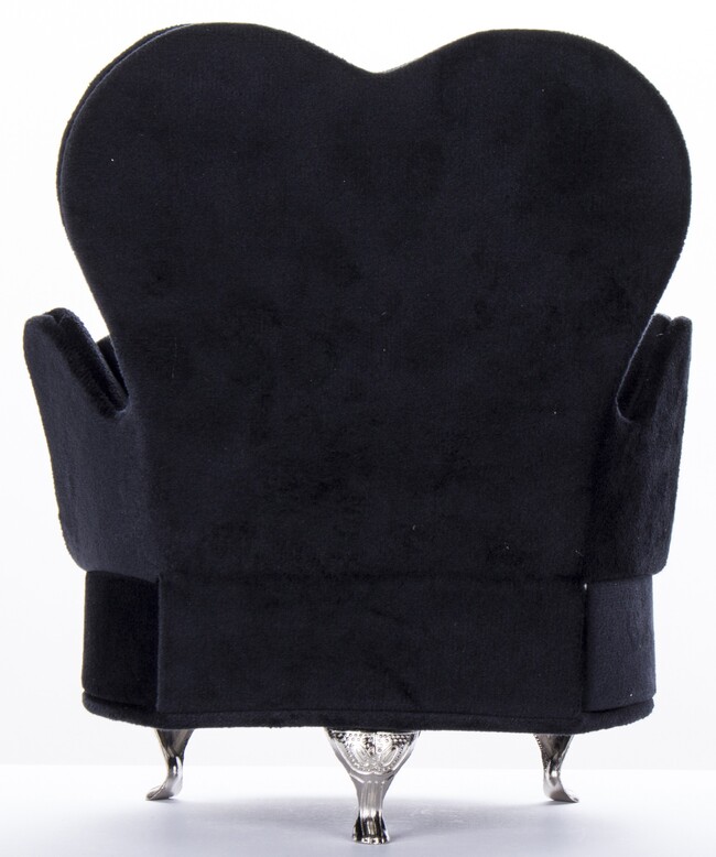 szkatułka / puzderko Florencja Fotel Black, wym.18x15.5x13cm