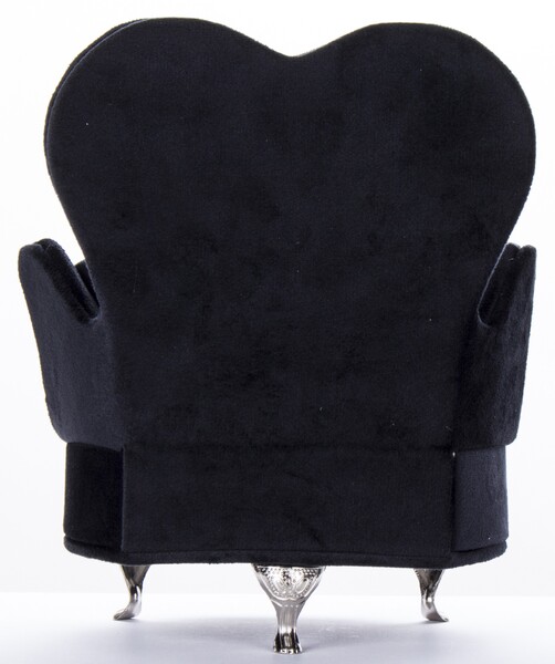 szkatułka / puzderko Florencja Fotel Black, wym.18x15.5x13cm