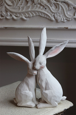 Zajączkowo C, figurka wielkanocna zajączki, wym.30x26x9cm