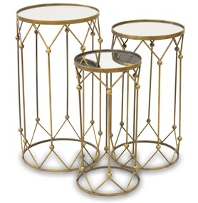 stolik szklany, Joker, kpl. 3 szt.