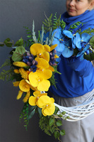 wianek na drzwi z gumową orchideą, Ukraina 7