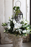 Angelo Garden Silveria, kompozycja nagrobna z aniołem i lampionem, wys.62cm 