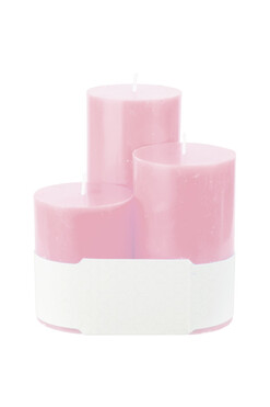 świeca zapachowa, Trio Raspberry Cookies, kpl.3szt