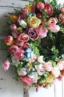 dekoracyjny wianek, Pinkallo, śr.29cm 