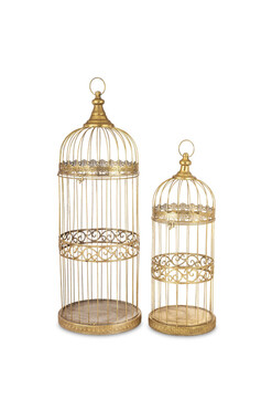 Scuro, klatka dekoracyjna metalowa, kpl.2szt, wys.87/66cm