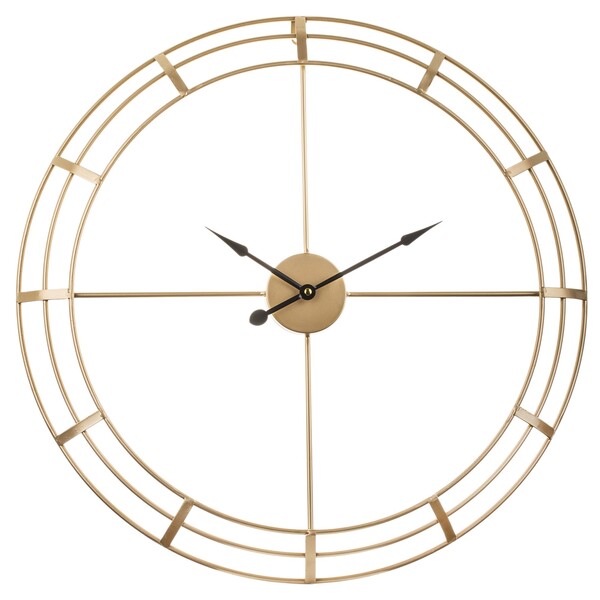 duży metalowy zegar ścienny, GoldenTime, śr.60cm 