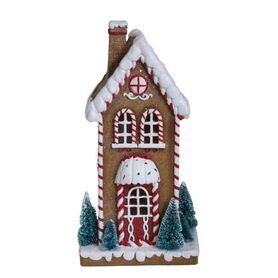 Gingerbread House G, świąteczny domek z piernika LED, wym.30.5x14.5x10.5cm