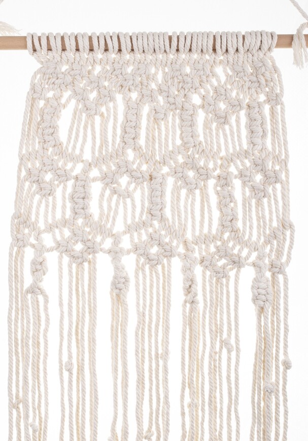 dekoracja ścienna Makrama K, wym.79x40cm